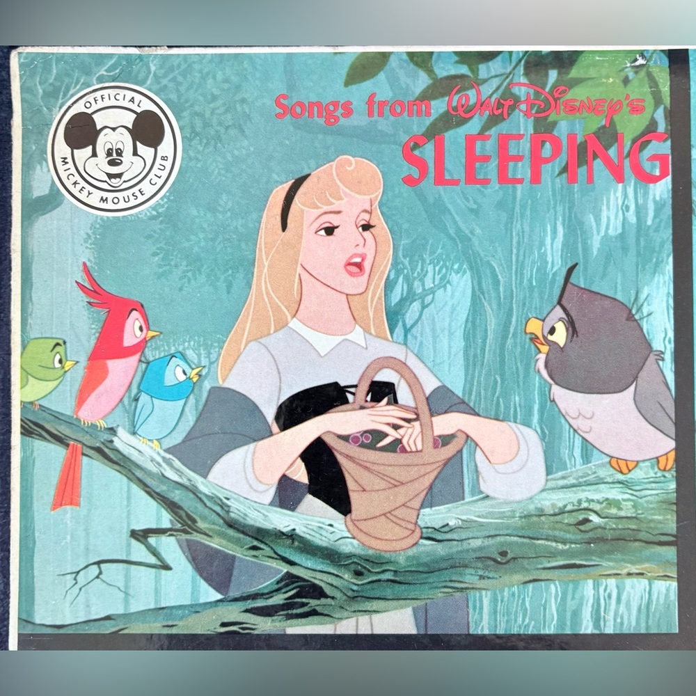 Walt Disney World Sleeping Beauty Record from the Mickey Mouse Club vintage
